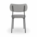 Ver imagem 6 de Kit 4 Cadeiras Sala de Jantar Lisa Pés Preto Linho Cinza m² - Monari Design