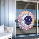 Ver imagem 2 de Adesivo de Parede Mandala Colorida Lua-Gigante 93x93cm