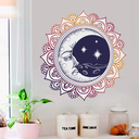 Ver imagem 3 de Adesivo de Parede Mandala Colorida Lua-Gigante 93x93cm