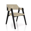 Ver imagem 6 de Kit 4 Cadeiras Sala de Jantar e Jogos Carteados Madeira Maciça Poker Pu Bege-preto G42 - Gran Belo