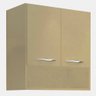 Armário Aéreo Duas Portas Com Nicho Natural Em Mdf - 1