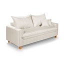 Ver imagem 3 de Sofa Living com Bau Multiuso 3 Lugares Linho Pes em Madeira: Marmore