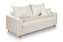 Ver imagem 3 de Sofa Living com Bau Multiuso 3 Lugares Linho Pes em Madeira: Marmore