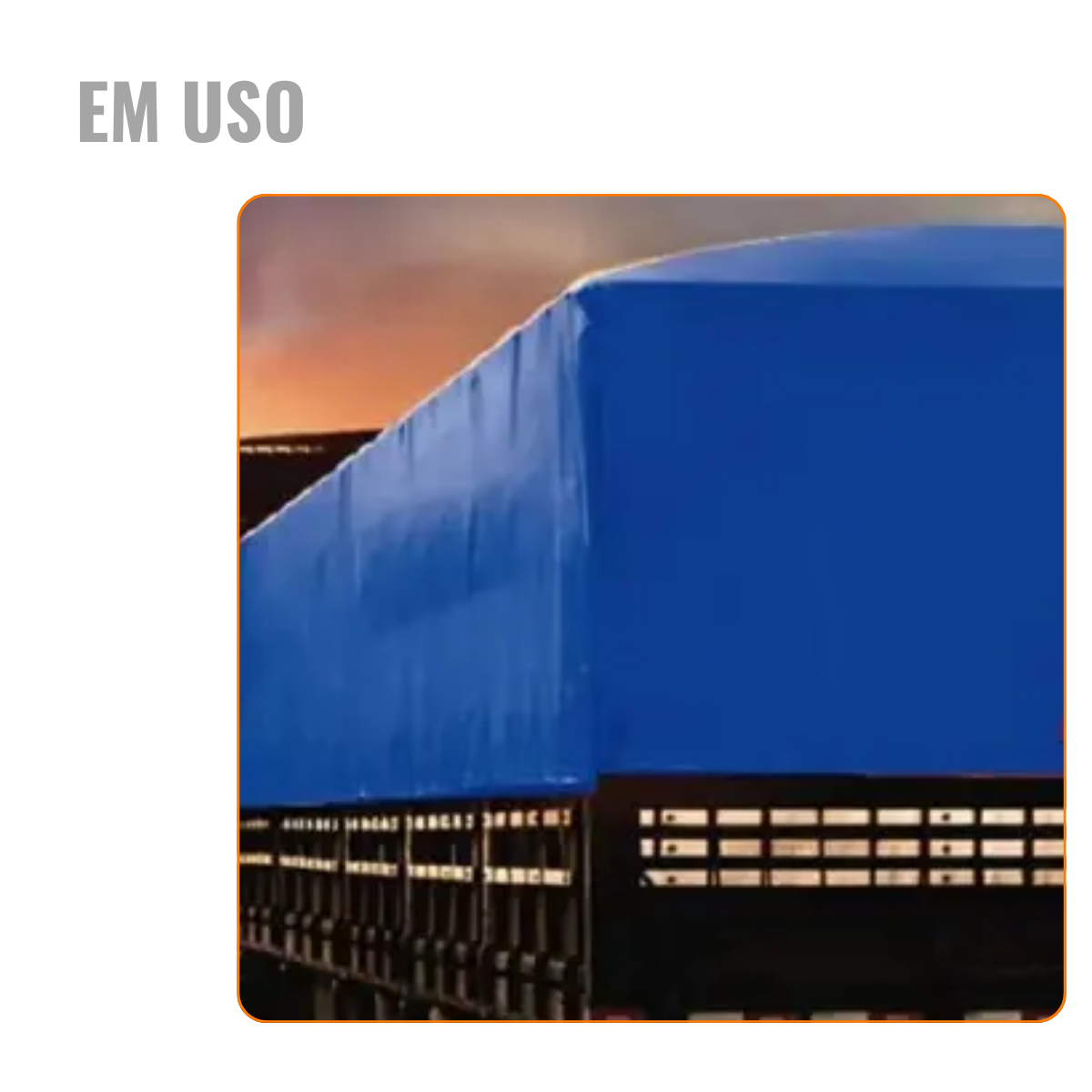 Lona Impermeável para Cobertura Azul 20x12m 330 Micras - 5