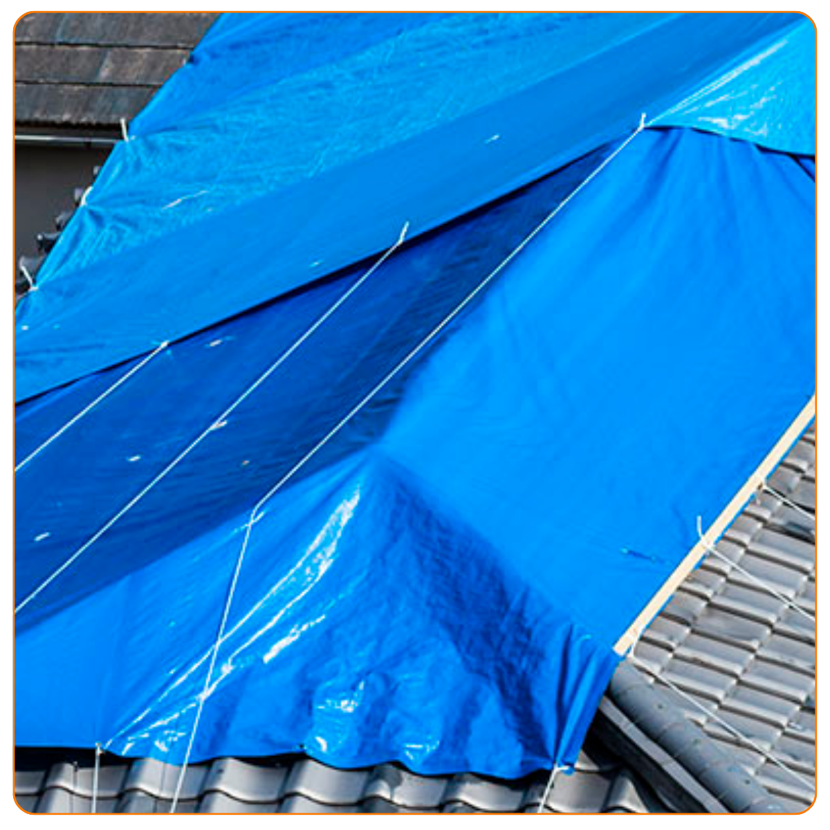 Lona Impermeável para Cobertura Azul 20x12m 330 Micras - 6