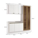 Ver imagem 3 de Armário de Cozinha Compacta 100% Mdf 192cm Branco Celeste Kappesberg