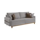 Ver imagem 2 de Sofá Fixo 6 Lugares M-203 2,60m Molas Bonnel Almofadas Soltas Linho Estofados Martins
