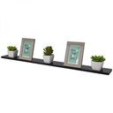 Ver imagem 2 de Kit 6 Prateleiras 100 X 15cm Preta Suporte Invisível