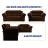 Conjunto Sofá Windsor Velut 3 e 2 Lugares 2,04m e 1,59m - King House - 5