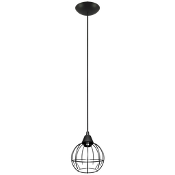 Pendente Aramado Spider Preto Pequeno Sala Quarto Cozinha - 1 Pendente Aramado Spider Preto Pequeno Sala Quarto Cozinha - 1