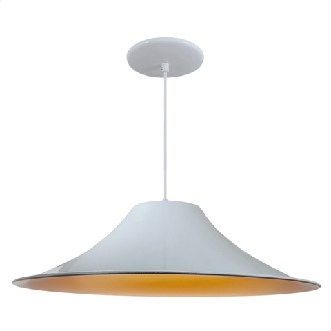 Chapeu Chines com Interior Cobre:branco Brilho