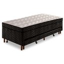 Ver imagem 4 de Cama Box c/Auxiliar Conjugado Solteiro: Colchão Molas Extrapedic Sublime Pillow Black (88x188x47) Pa