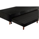 Ver imagem 3 de Cama Box c/Auxiliar Conjugado Solteiro: Colchão Molas Extrapedic Sublime Pillow Black (88x188x47) Pa
