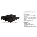 Ver imagem 2 de Cama Box c/Auxiliar Conjugado Solteiro: Colchão Molas Extrapedic Sublime Pillow Black (88x188x47) Pa