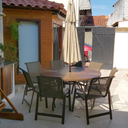 Ver imagem 2 de Jogo de Mesa Giratória com 6 Cadeiras Lótus e Guarda Sol