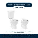 Ver imagem 4 de Assento Sanitário Soft Close Lirio Pessego 73 para Vaso Celite