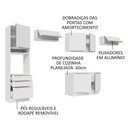Ver imagem 5 de Armário de Cozinha Completa 340cm Branco/Branco Veludo Lux Madesa 01