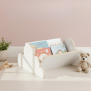 Ver imagem 1 de Porta Livros Infantil Caixote de Mdf Nuvem Montessori Branco