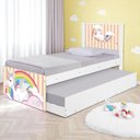 Ver imagem 1 de Bi Cama Juvenil Zap com Cabeceira Unicórnio Meigo