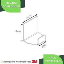 Gancho Adesivo 3m De Parede Branco Cabide Autocolante DF - 3