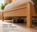 Ver imagem 4 de Cama de Casal Nest 1,60m em Madeira Maciça - Tauari