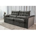 Ver imagem 4 de Sofá Retrátil e Reclinável Ipanema 1,50m em Tecido Veludo C/pillow Nos Braços - Montagem Inclusa:cin