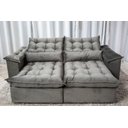 Ver imagem 3 de Sofá Retrátil e Reclinável Ipanema 1,50m em Tecido Veludo C/pillow Nos Braços - Montagem Inclusa:cin