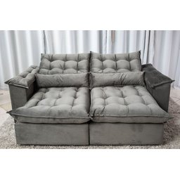 Sofá Retrátil e Reclinável Ipanema 1,50m em Tecido Veludo C/pillow Nos Braços - Montagem Inclusa:cin - 3