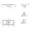 Ver imagem 2 de Pia de Cozinha Inox com Válvula 120x52,5cm Multimóveis Cr25350 Inox