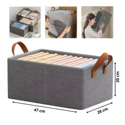 Organizador de Guarda Roupa Cesto Dobrável Piquenique - 3