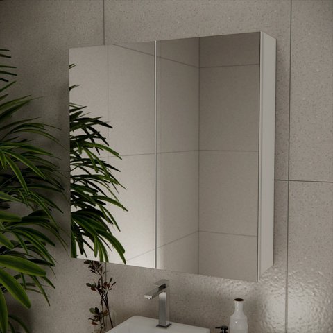 Espelheira de Banheiro 75cm ESP4010 Nature Branco