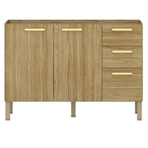 Balcão de Pia Urbane 120 Cm Freijó - Kits Paraná