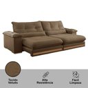 Ver imagem 5 de Sofá Dubai Veludo 2 Módulos de 120 Cm B25 Cm Meu Sofá Online B016 Veludo Marrom
