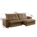 Ver imagem 4 de Sofá Dubai Veludo 2 Módulos de 120 Cm B25 Cm Meu Sofá Online B016 Veludo Marrom