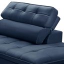 Ver imagem 6 de Sofá 3 Lugares Retrátil Reclinável Chaise Direito 243cm Solin F04 Veludo Azul - Lyam Decor