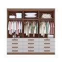 Ver imagem 6 de Guarda-roupa Casal Mdf 6 Portas 12 Gavetas Marselha Plus