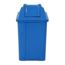 Ver imagem 1 de Cesto Quadrado com Tampa Vai-vem 60 Litros Cor:cesto Azul