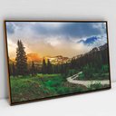 Ver imagem 1 de Quadro Decorativo Natureza em tela Canvas TACOLADO PAPEL DE PAREDE Moldura Flutuante 4,5cm Freijó 12