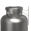 Ver imagem 4 de Kit 2 Suporte de Parede Suspenso para Gás Externo Branco Fs