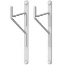 Ver imagem 1 de Kit 2 Suporte de Parede Suspenso para Gás Externo Branco Fs