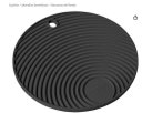 Ver imagem 1 de Kit C/ 4 Apoio/descanso de Panela Redondo Preto em Silicone Atóxico com Maior Espessura para Proteçã