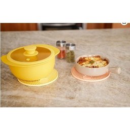 Kit C/ 4 Apoio/descanso de Panela Redondo Preto em Silicone Atóxico com Maior Espessura para Proteçã - 9