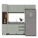 Ver imagem 3 de Armário de Cozinha Modulada Completa 4 Peças 236,8cm sem Tampo 250030 Koya Politorno Móveis
