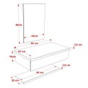 Ver imagem 5 de Bancada para Banheiro com Cuba Q35 Prateleira e Espelheira 606W Metrópole 