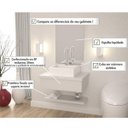 Ver imagem 7 de Bancada para Banheiro com Cuba Q35 Prateleira e Espelheira 606W Metrópole 