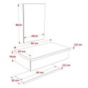 Ver imagem 5 de Bancada para Banheiro com Cuba Q35 Prateleira e Espelheira 606w Metrópole 