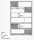 Ver imagem 2 de Estante Livreiro Multiuso Organizador com 5 Prateleiras BRV Móveis