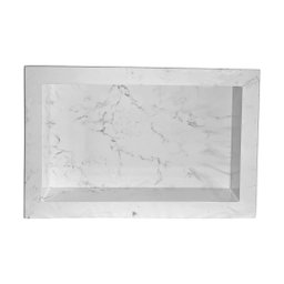 Nicho Embutir Branco Marmorizado 30x50 de Mármore Sintético - 1