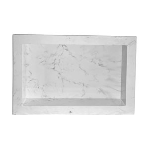 Nicho Embutir Branco Marmorizado 30x50 de Mármore Sintético