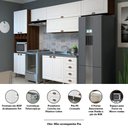 Ver imagem 5 de Armário de Cozinha Compacta 5 Peças sem Tampo com Espaço para Forno Safira Luciane Móveis